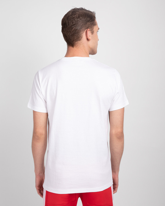 Shop White & Jet Black 90's Vibe Cargo Pocket T-Shirt-Design