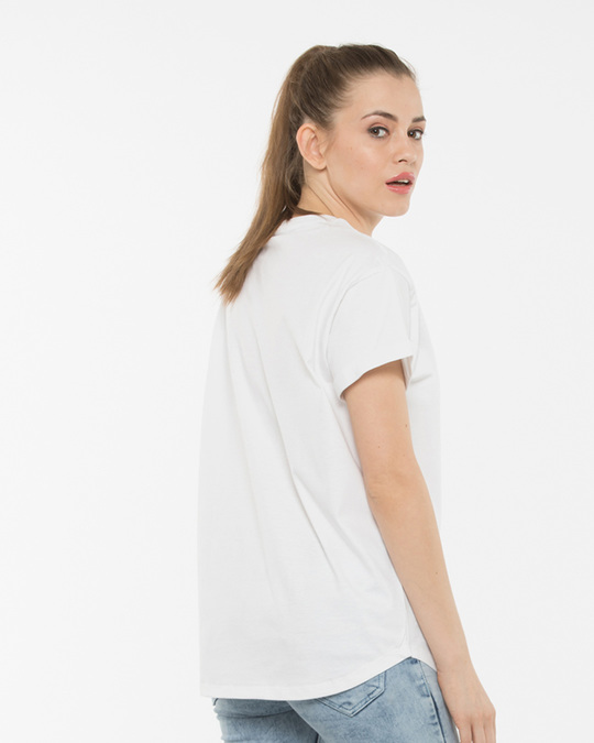 Buy White Boyfriend Pocket T-Shirt for Women white Online at Bewakoof