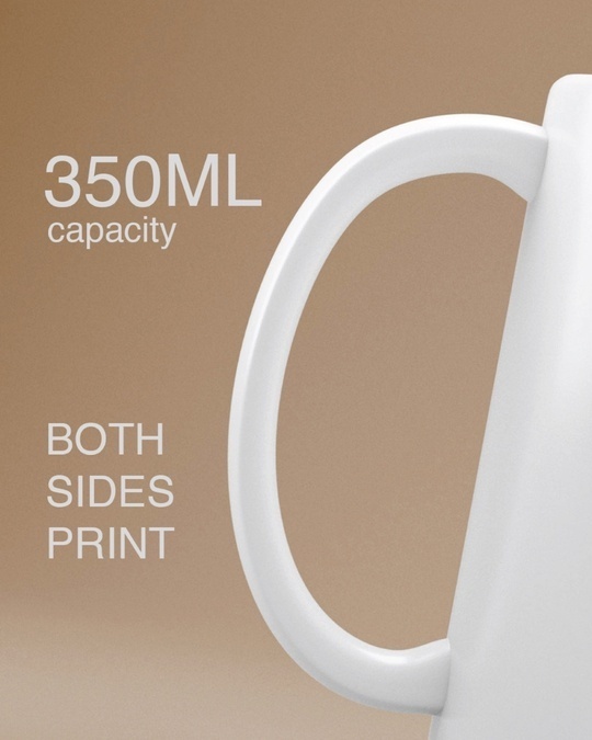 Shop White Happy Valentine Printed Coffee Mug-Design