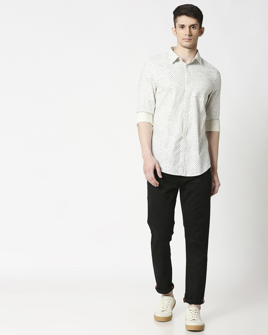Buy White SLUB Shirt for Men at Bewakoof