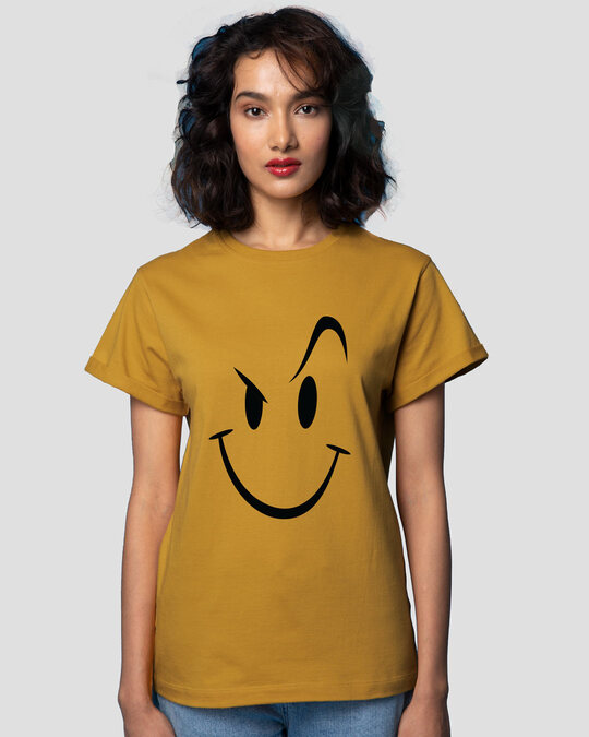 bewakoof smiley t shirt