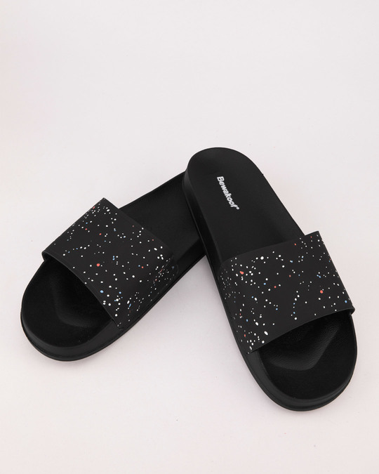 Buy Minimal Splatter Printed Sliders 