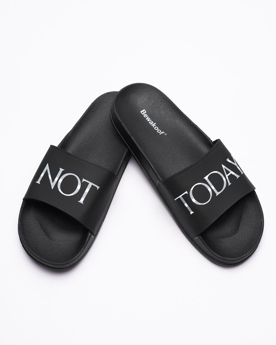 Buy Not Today Printed Sliders For Women 