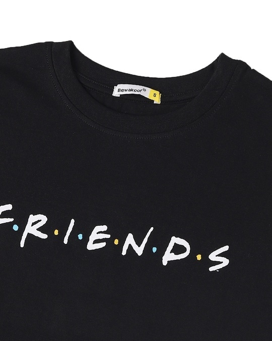 Shop Women's Black Friends Slim Fit T-shirt