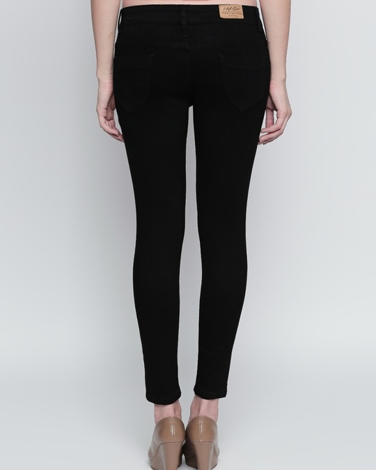 Buy Women's Black High Rise Slim Fit Jeans for Women Black Online at ...