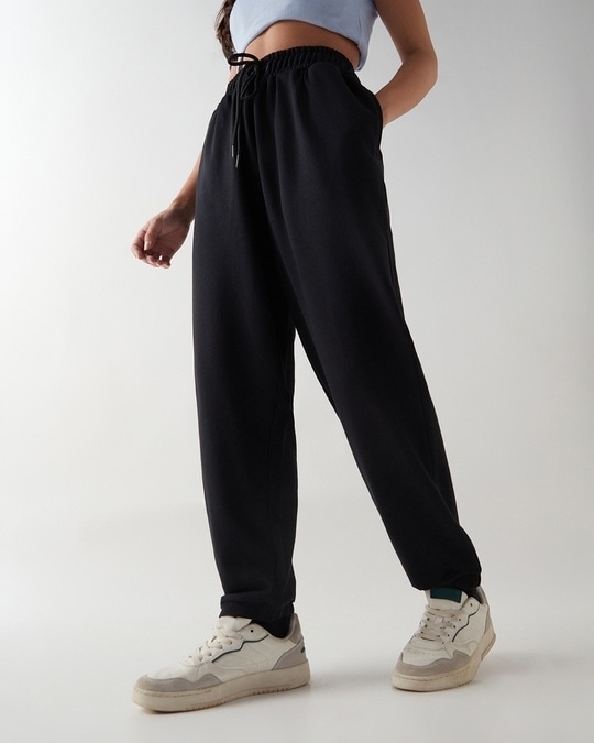 Black baggy joggers womens online