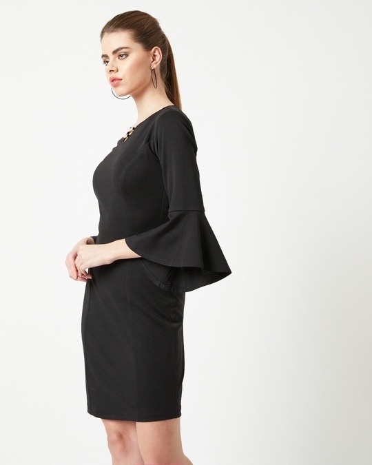 Buy Women's Black Slim Fit Dress Online at Bewakoof