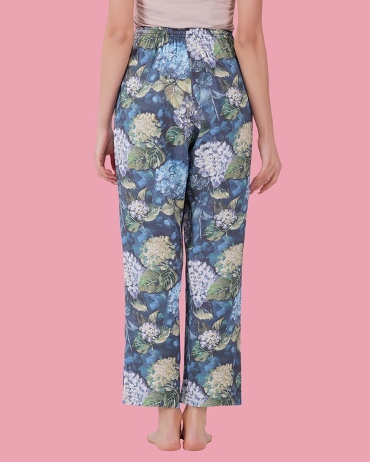 Shop Women's Blue Floral Print Pyjamas-Design