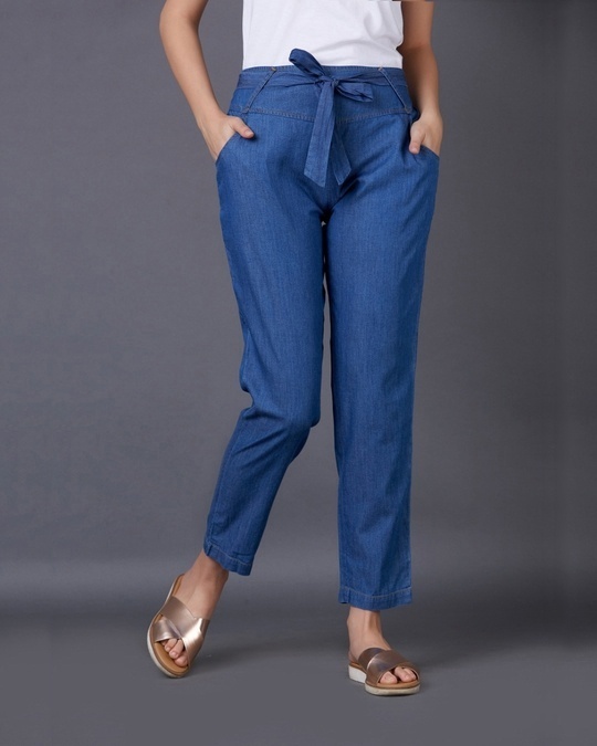 Side-Zip Stretch Cotton Pant