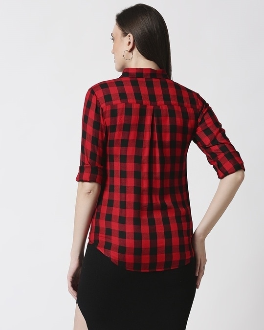 womens check shirt kmart