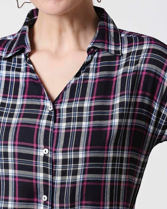 Shop Women's Checks Shirt Tie Up Top