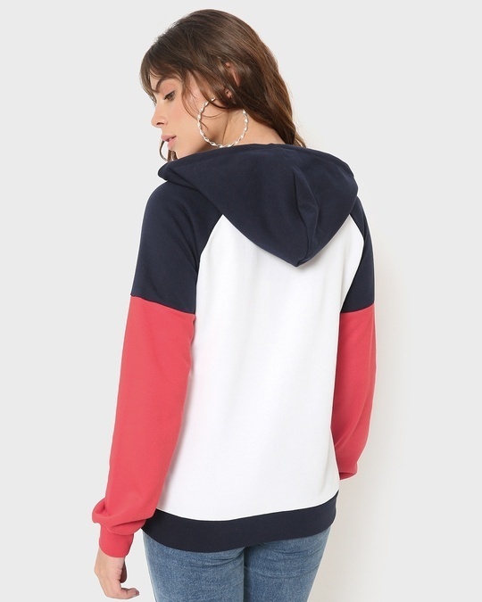 Shop Women's Color Block Hoodie Sweatshirt-Design