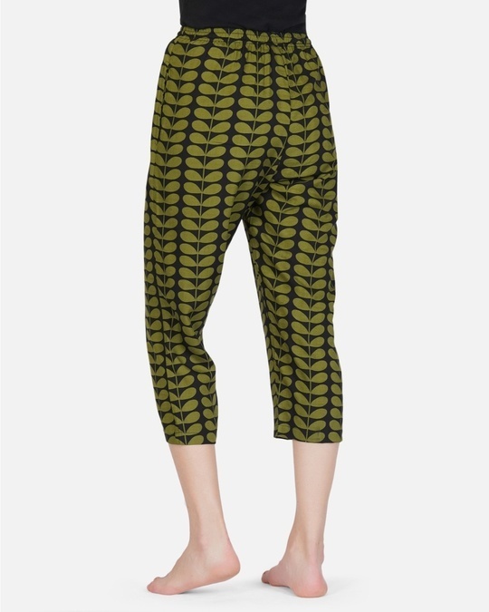 Shop Women's Green All Over Printed Rayon Capris-Design