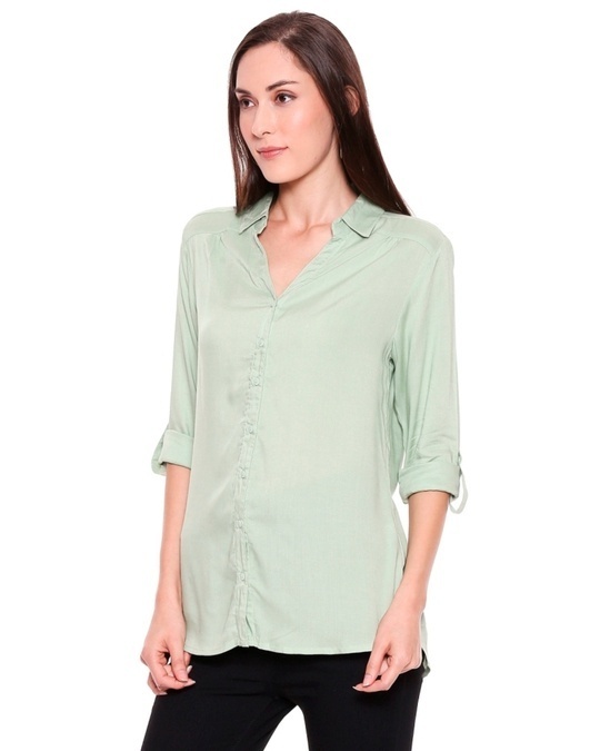 Shop Women's Light Green Core Shirt-Back