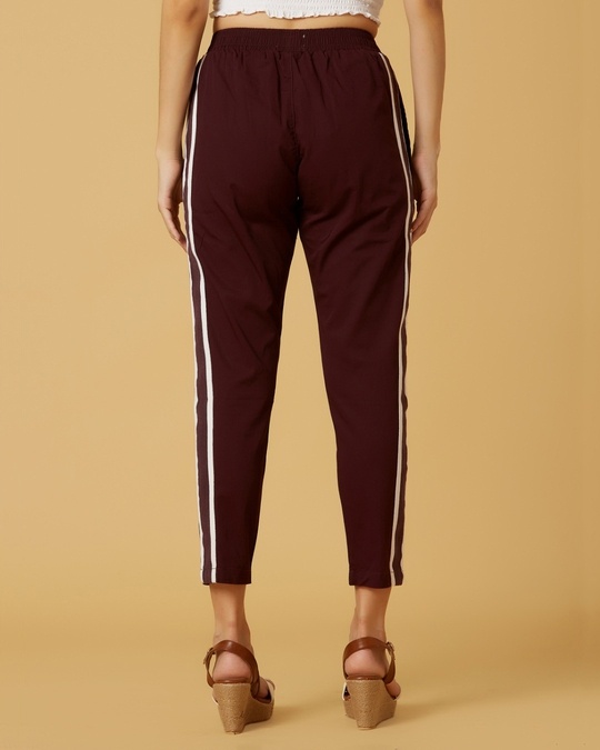 maroon joggers women