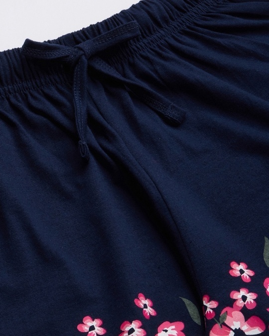 Shop Women's Pink & Blue Do what you Love To Do T-shirt & Shorts Set
