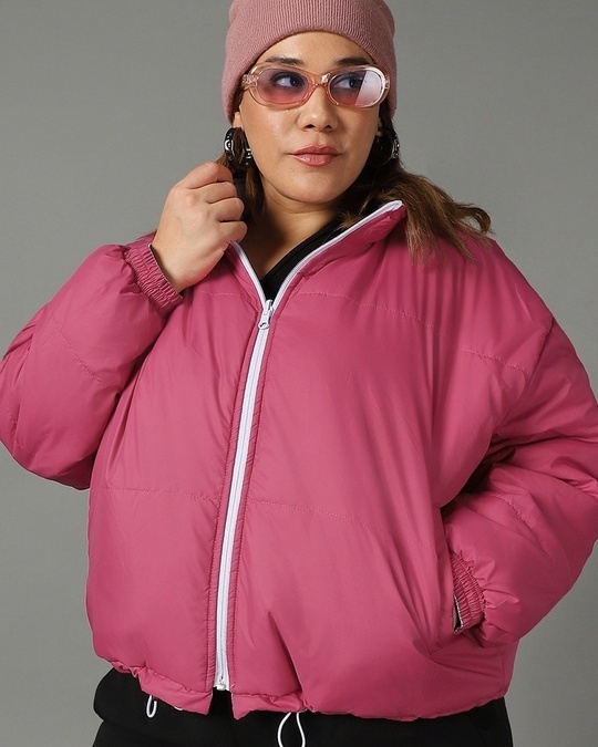 Plus size pink windbreaker hotsell