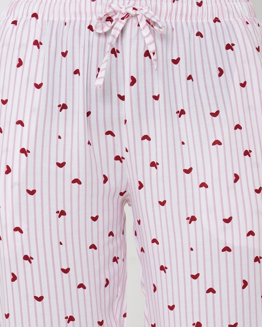 Ramsey Stripe Lounge Pants in Pink