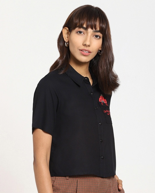 Shop Women's Solid Embroiderred Resort Shirt-Design