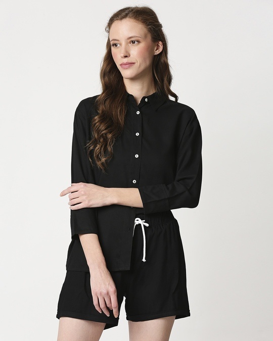 night dress shorts and shirt