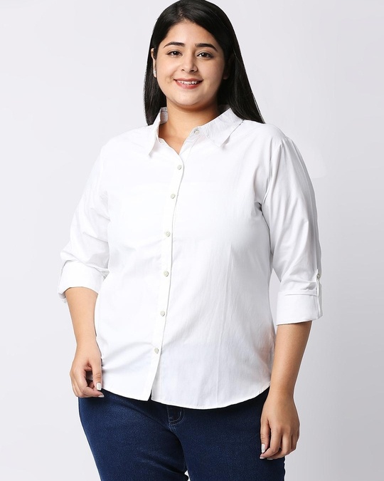 Buy Women's White Shirt for Women White Online at Bewakoof