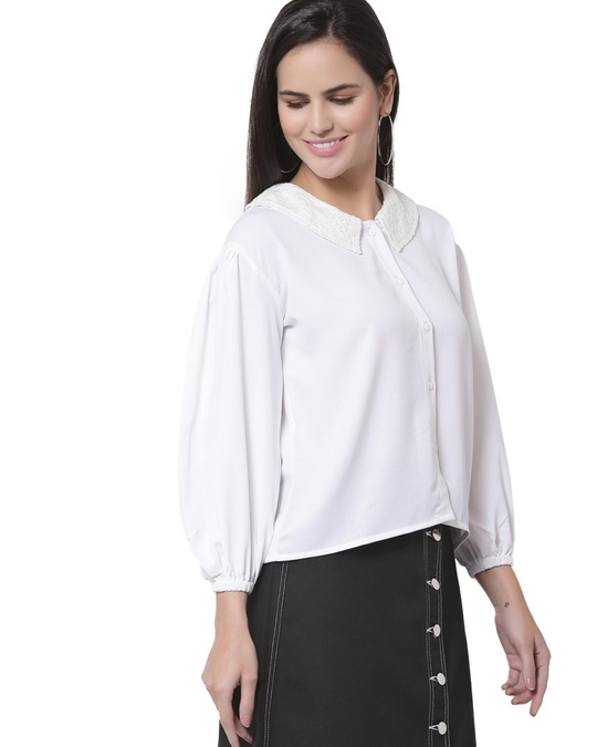 Buy Women's White Shirt for Women White Online at Bewakoof