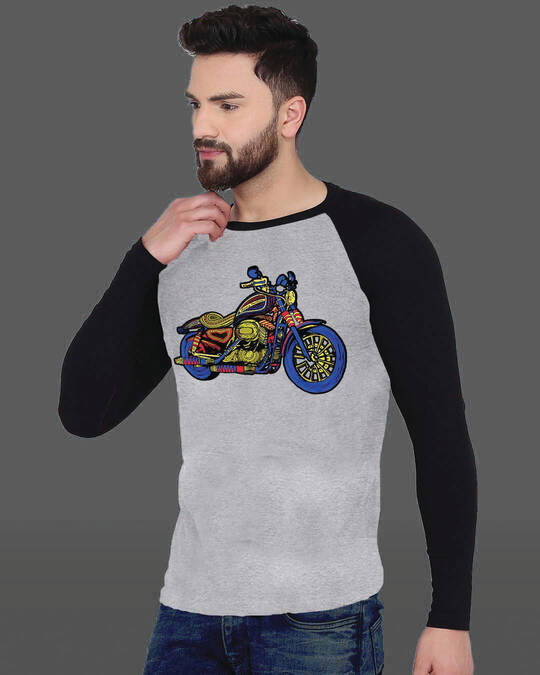 Shop Men's IRON  Motorcycle Art Premium Cotton T Shirt-Design