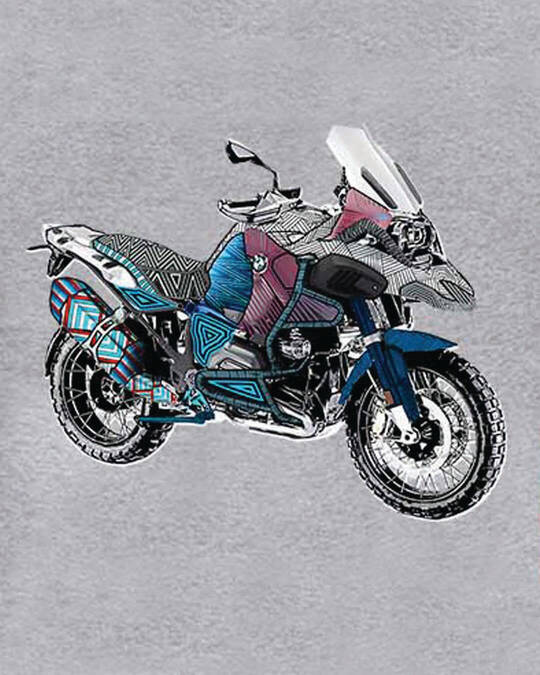 Shop Men's Motorcycle Art Premium Cotton T-shirt-Full