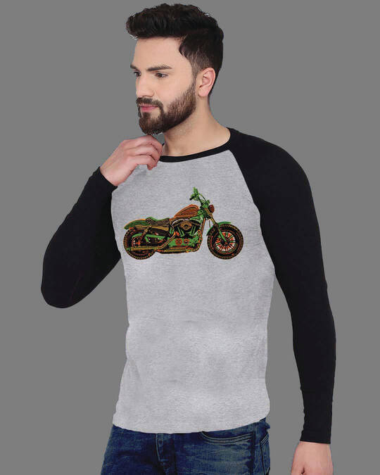 Shop Men's Motorcycle Art Premium Cotton T Shirt-Design