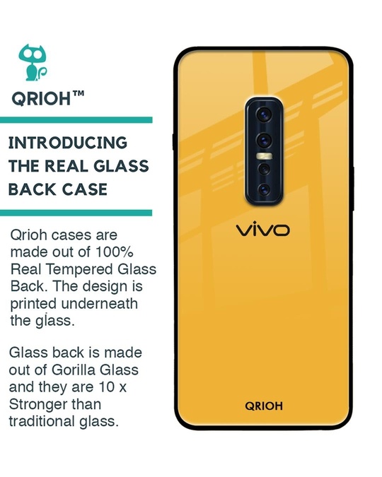 Shop Premium Glass Cover for Vivo V17 Pro (Shock Proof, Lightweight)-Back