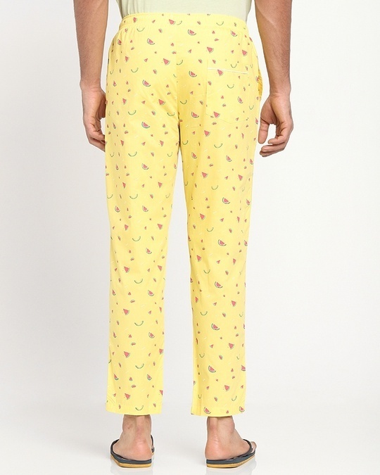Shop Yellow Melon Men's Pyjama AOP-Design