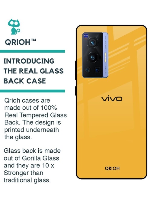 Shop Premium Glass Cover for Vivo X70 Pro (Shock Proof, Lightweight)-Back