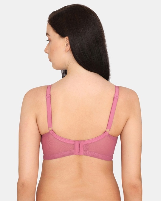 Buy Zivame Double Layered Wired 3/4th Coverage Sag Lift Bra - Red Violet  Online in India at Bewakoof