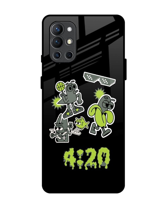 04:20 Sticker Pack Premium Glass Cover for OnePlus 9R