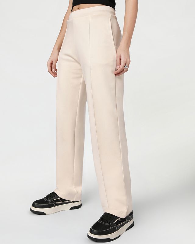 Women's Off White Track Pants