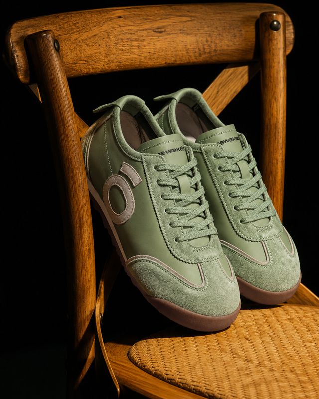Women's Soft Jade Halo Series Suede Leather Sneakers