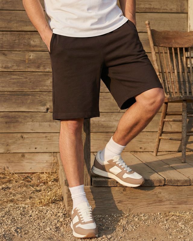 Men's Mole Brown Oversized Shorts