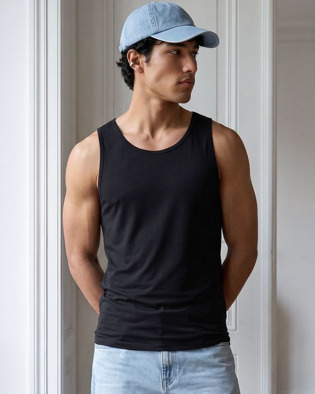 Men's Jet Black Vest