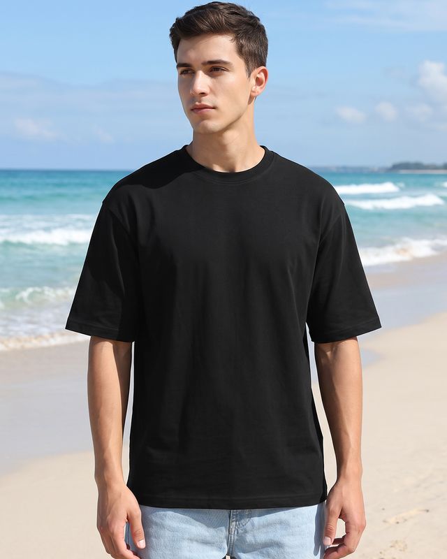 Men's Black Oversized T-shirt