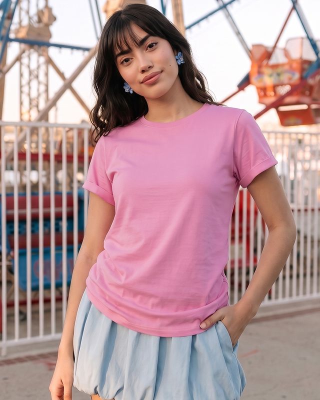 Women's Prism Pink Boyfriend T-shirt