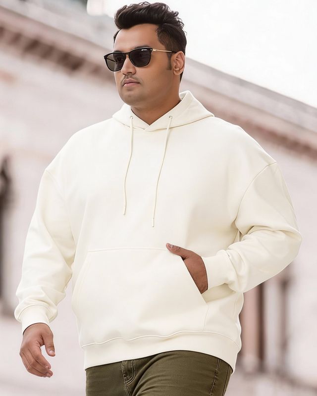 Men's Gardenia Oversized Plus Size Hoodies
