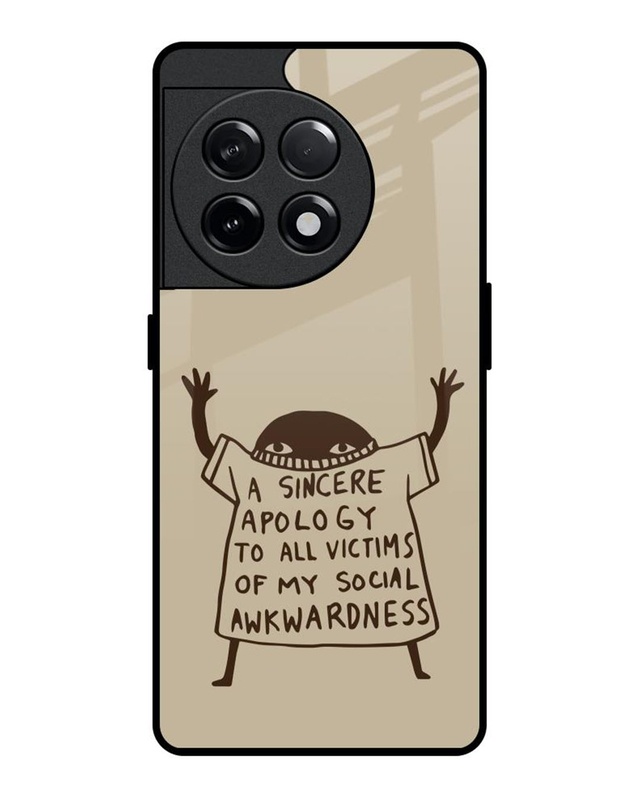 A Sincere Apology Premium Glass Cover for OnePlus 11R 5G