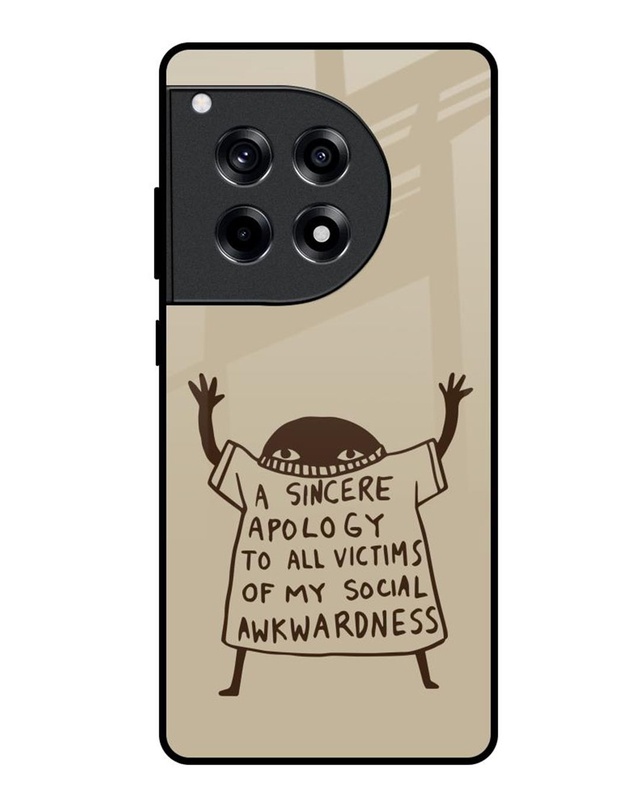 A Sincere Apology Premium Glass Cover for OnePlus 12R 5G