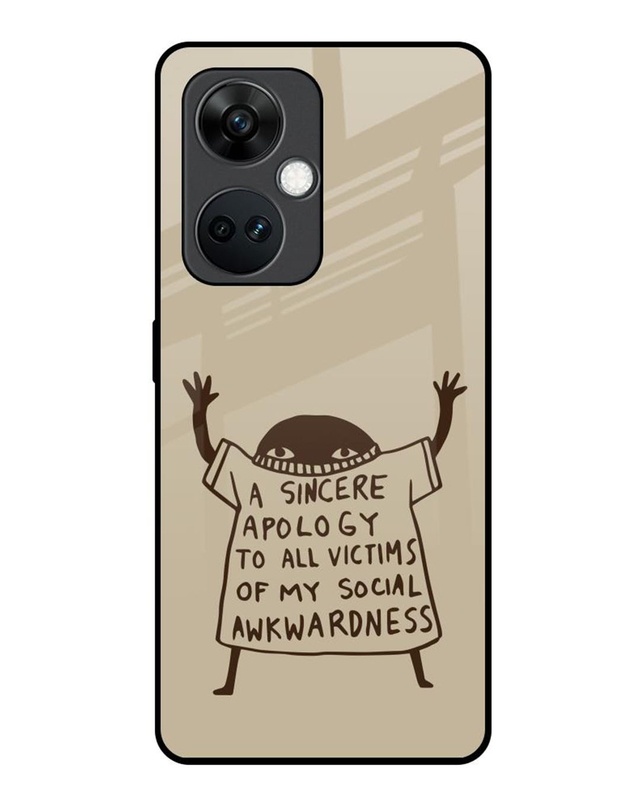 A Sincere Apology Premium Glass Cover for OnePlus Nord CE 3 5G