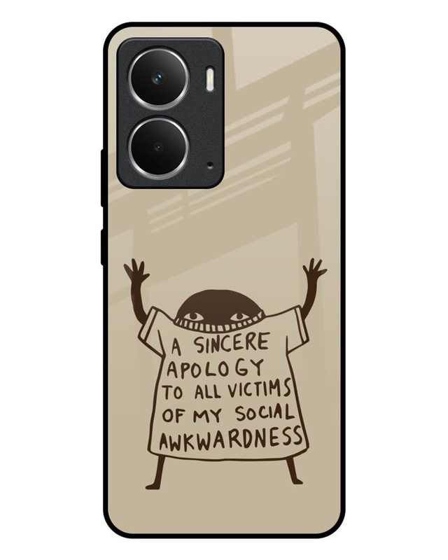 A Sincere Apology Premium Glass Cover for Realme P3 5G