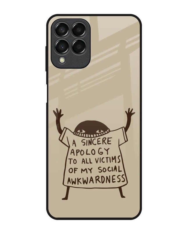 A Sincere Apology Premium Glass Cover for Samsung Galaxy M33 5G