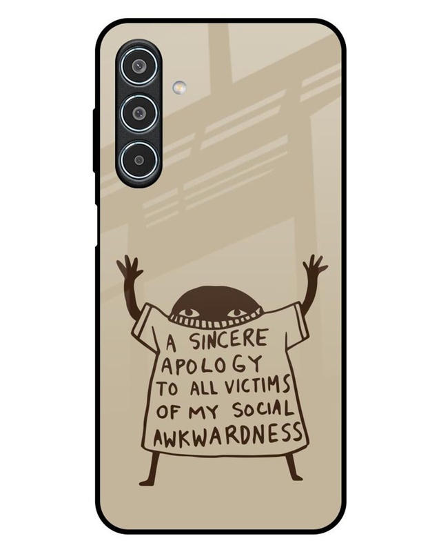 A Sincere Apology Premium Glass Cover for Samsung Galaxy M35 5G