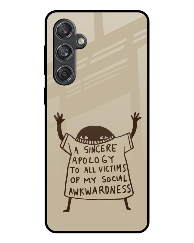 A Sincere Apology Premium Glass Cover for Samsung Galaxy M55 5G