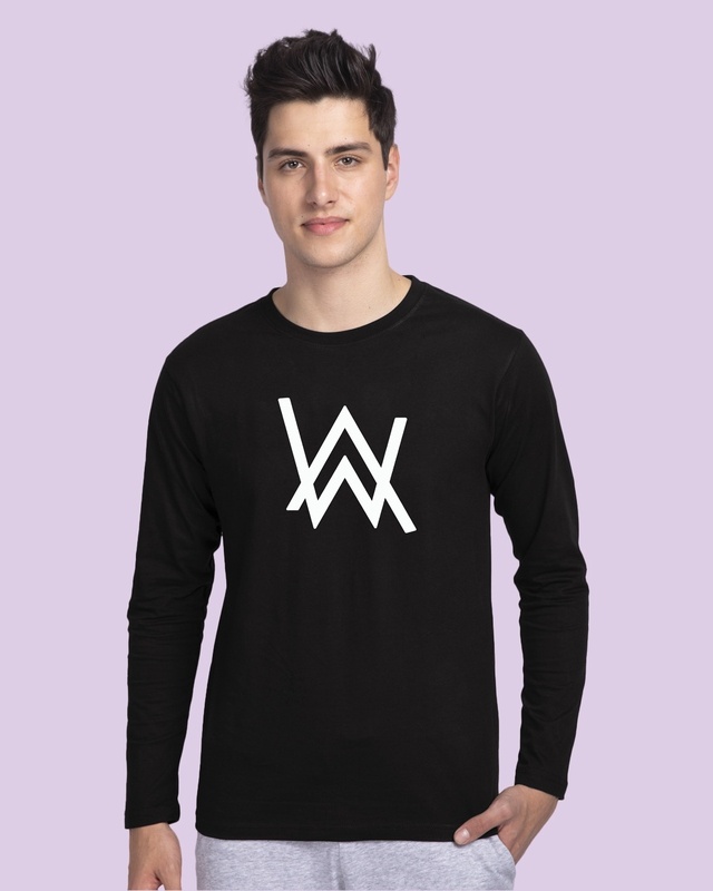 Shop A.W. Music Glow In Dark Full Sleeve T-Shirt-Front