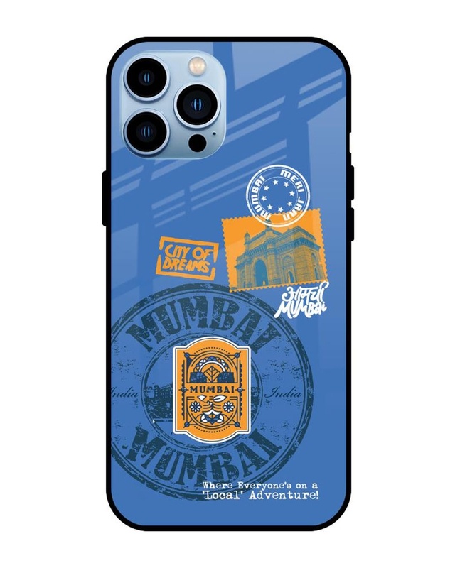 Shop Aamchi Mumbai Premium Glass Cover for Apple iPhone 13 Pro-Front